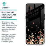 Floating Floral Print Glass Case for Realme C3