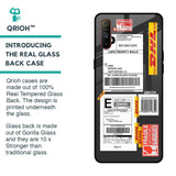 Cool Barcode Label Glass case For Realme C3