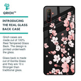 Black Cherry Blossom Glass Case for Realme C3