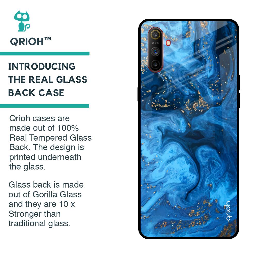 Gold Sprinkle Glass case for Realme C3