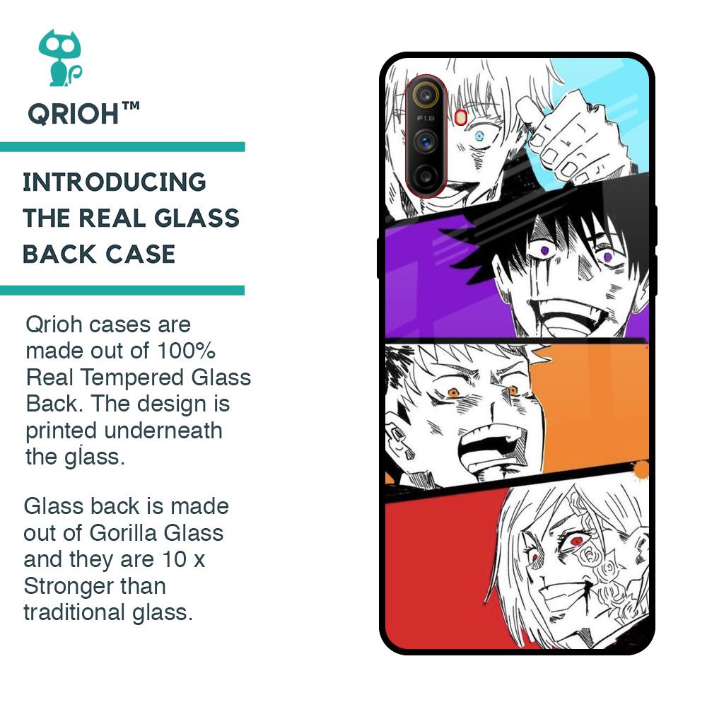 Anime Sketch Glass Case for Realme C3