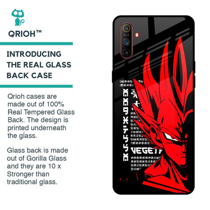 Red Vegeta Glass Case for Realme C3