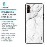Modern White Marble Glass case for Realme C3