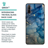 Blue Cool Marble Glass Case for Realme C3