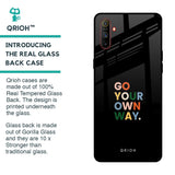 Go Your Own Way Glass Case for Realme C3