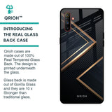 Sleek Golden & Navy Glass Case for Realme C3