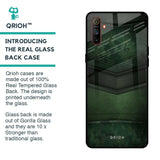 Green Leather Glass Case for Realme C3