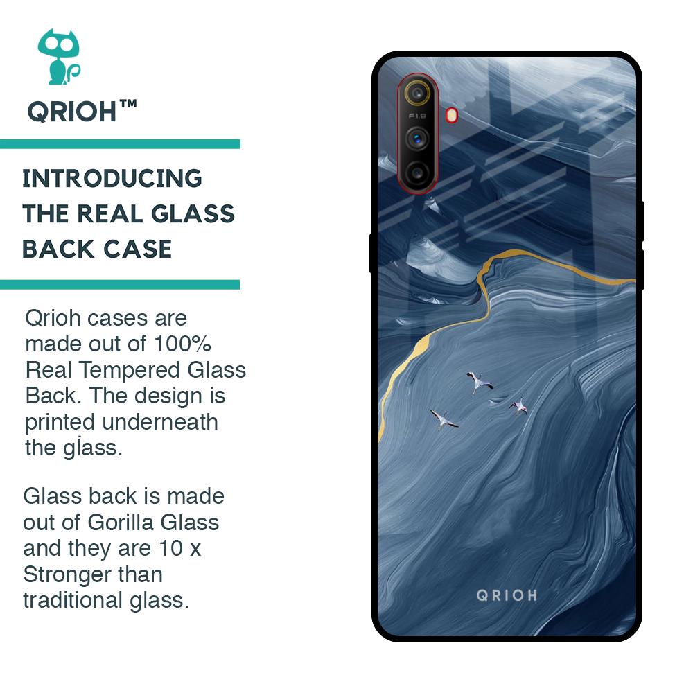 Deep Ocean Marble Glass Case for Realme C3
