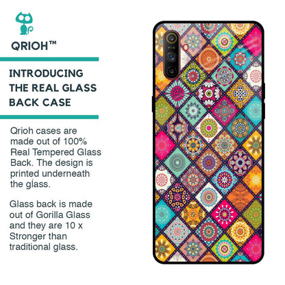 Multicolor Mandala Glass Case for Realme C3
