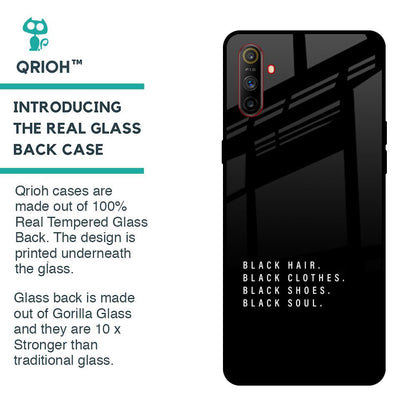 Black Soul Glass Case for Realme C3