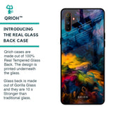 Multicolor Oil Painting Glass Case for Realme C3