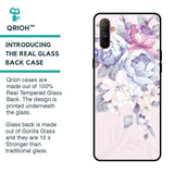Elegant Floral Glass case for Realme C3