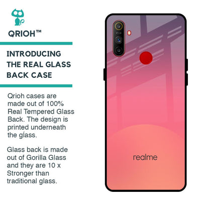 Sunset Orange Glass Case for Realme C3