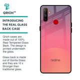 Sunset Orange Glass Case for Realme C3