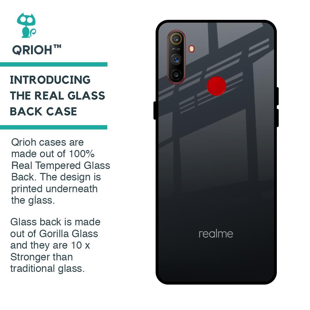 Stone Grey Glass Case For Realme C3