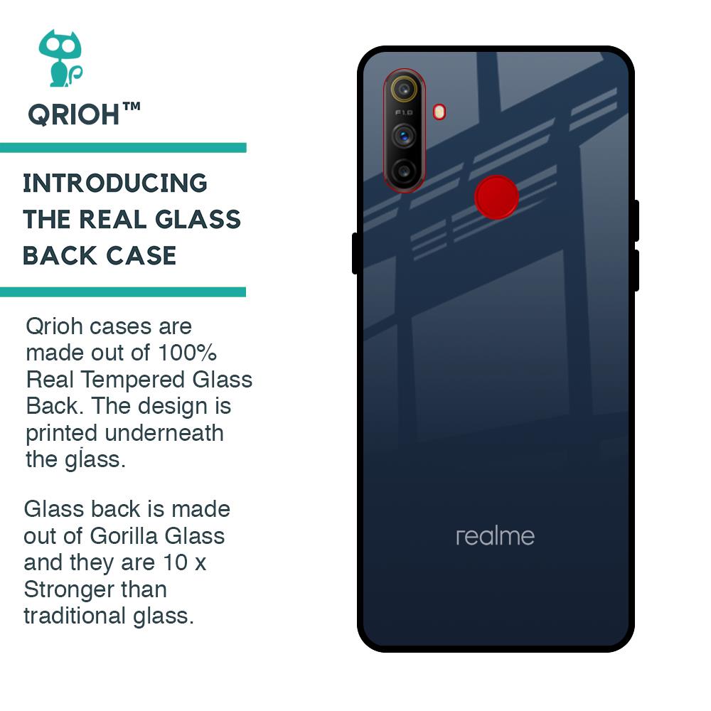 Overshadow Blue Glass Case For Realme C3