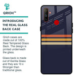 Tricolor Stripes Glass Case For Realme C3