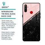 Marble Texture Pink Glass Case For Realme C3