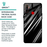 Black & Grey Gradient Glass Case For Realme C3