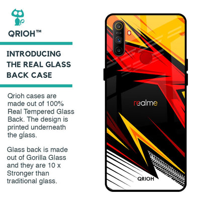Race Jersey Pattern Glass Case For Realme C3