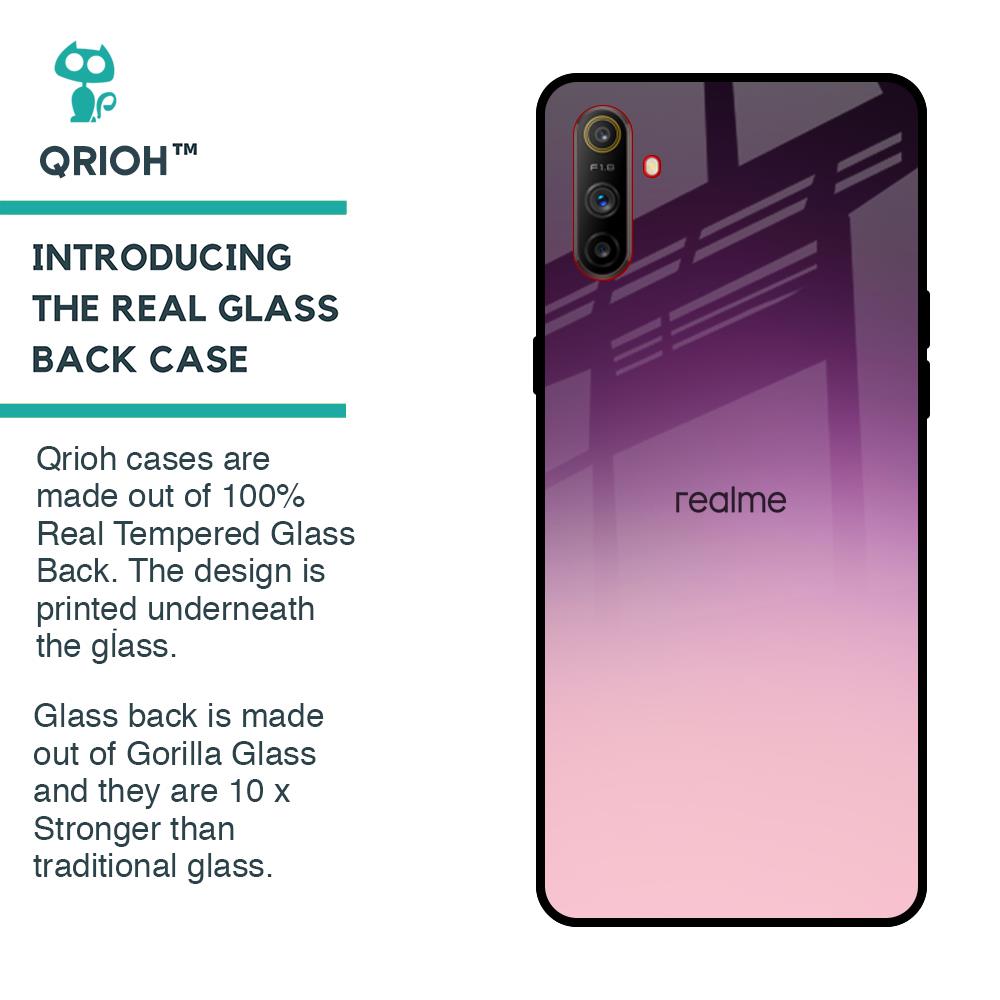 Purple Gradient Glass case for Realme C3