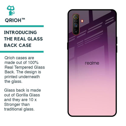 Purple Gradient Glass case for Realme C3
