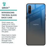 Blue Grey Ombre Glass Case for Realme C3