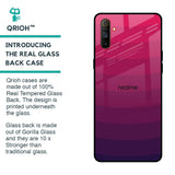 Wavy Pink Pattern Glass Case for Realme C3