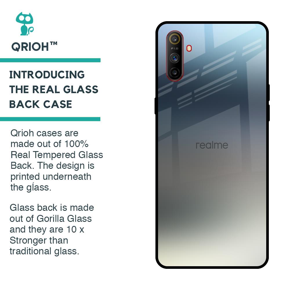 Tricolor Ombre Glass Case for Realme C3