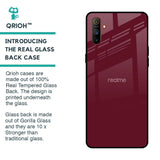 Classic Burgundy Glass Case for Realme C3