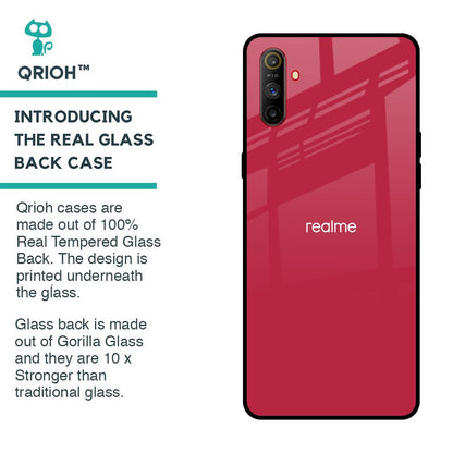 Solo Maroon Glass case for Realme C3