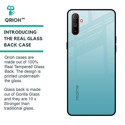 Arctic Blue Glass Case For Realme C3