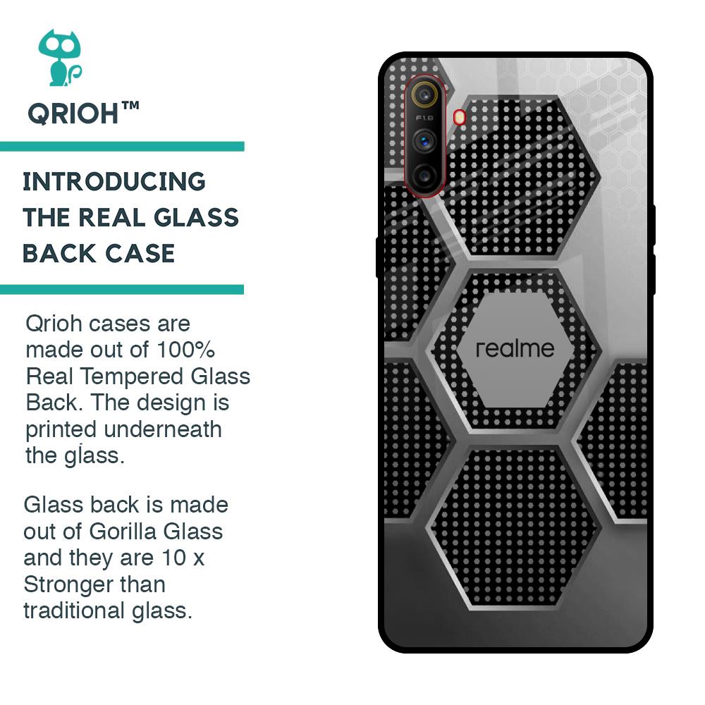 Hexagon Style Glass Case For Realme C3