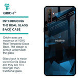 Polygonal Blue Box Glass Case For Realme C3