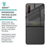 Grey Metallic Glass Case For Realme C3
