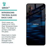 Blue Rough Abstract Glass Case for Realme C3