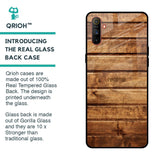 Wooden Planks Glass Case for Realme C3