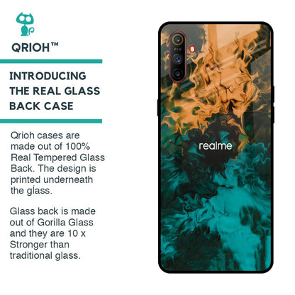 Watercolor Wave Glass Case for Realme C3