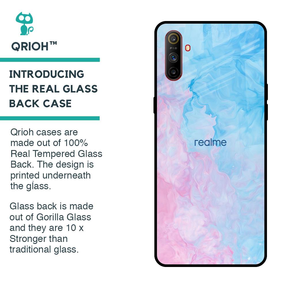 Mixed Watercolor Glass Case for Realme C3