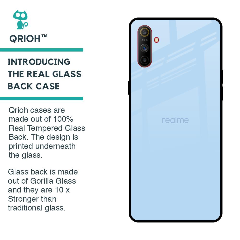 Pastel Sky Blue Glass Case for Realme C3