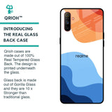 Wavy Color Pattern Glass Case for Realme C3