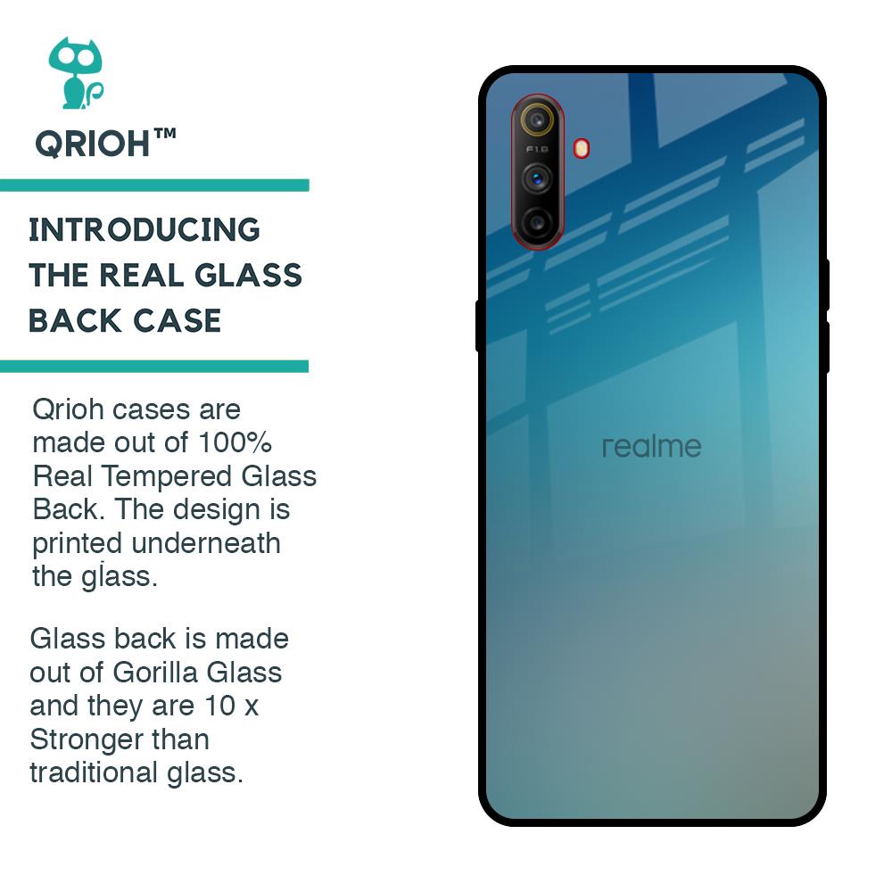 Sea Theme Gradient Glass Case for Realme C3