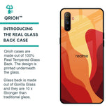 Magma Color Pattern Glass Case for Realme C3