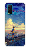 Riding Bicycle to Dreamland Vivo Y30 Back Cover