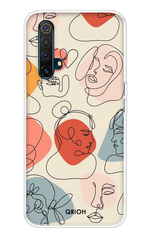 Abstract Faces Realme X3 Back Cover