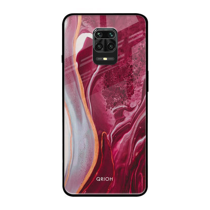 Crimson Ruby Poco M2 Pro Glass Back Cover Online