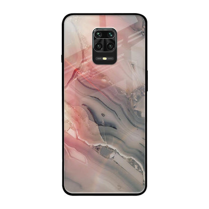 Pink And Grey Marble Poco M2 Pro Glass Back Cover Online