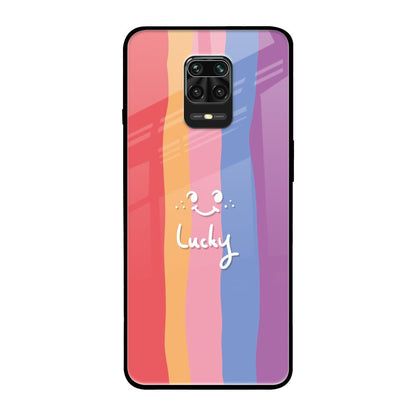 Lucky Abstract Poco M2 Pro Glass Back Cover Online