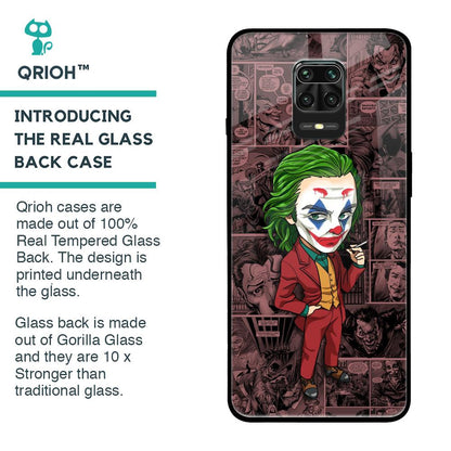 Joker Cartoon Glass Case for Poco M2 Pro