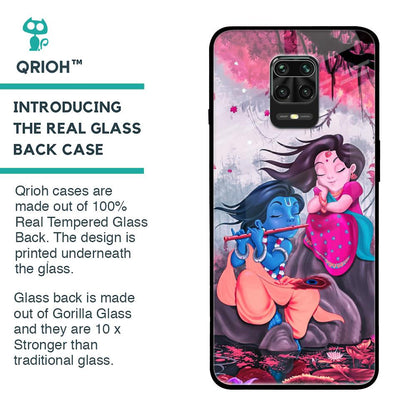 Radha Krishna Art Glass Case for Poco M2 Pro